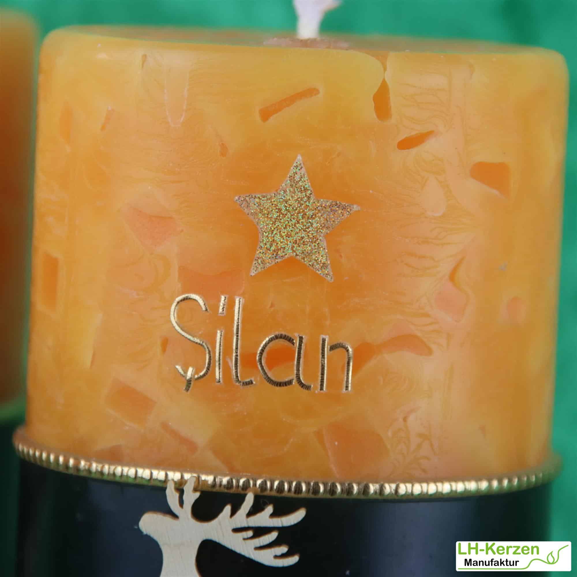 Kerzenbeschriftung Beschriftete Kerze